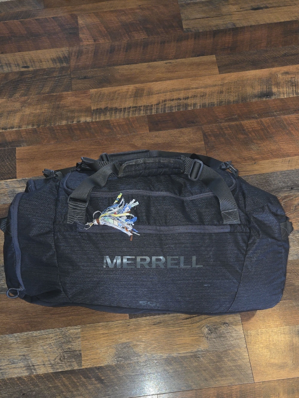 Merrell Black Duffel 50L Bag with Logo
